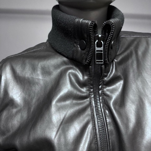 Zara Shiny Y2K Faux-Leather Lightweight Jacket - Picture 3 of 5